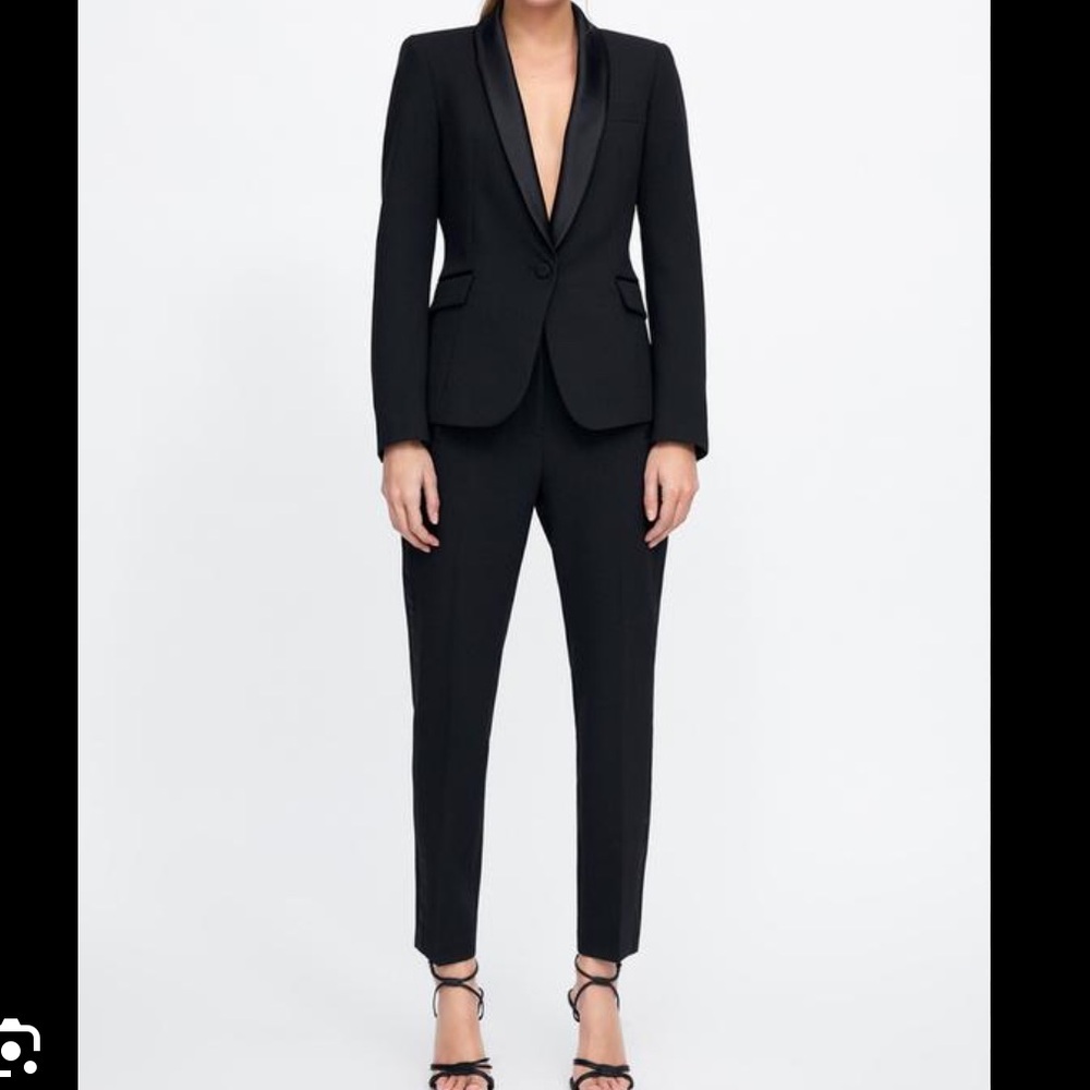 Zara Black Womens Tuxedo Set